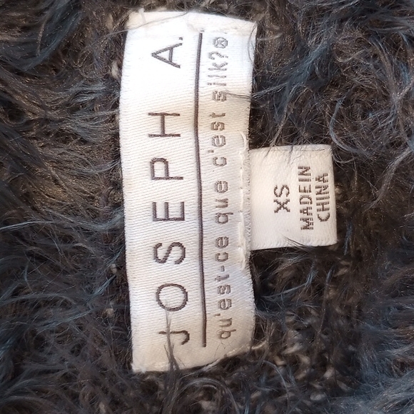 Joseph A. Ladies Eyelash Knit Polka Dot Sweater Size:XS Color:Gray NWOT - Picture 6 of 8